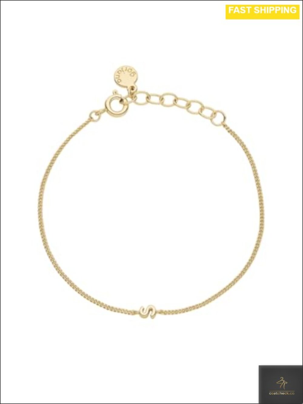 18k Gold or Silver Plated Mini Alphabet Bracelet 6-7 Inch Link Wrist Jewelry